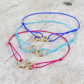 friendship bracelet infinity, bright colours by bohemia