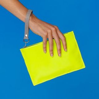 handmade leather clutch bag by clutterclutch