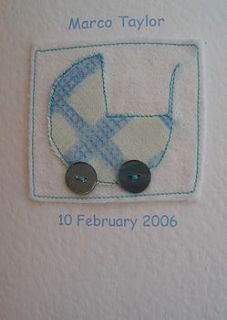 handmade new baby card by blueberry park