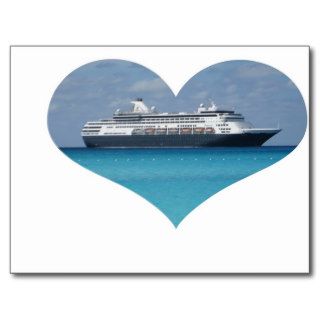 heart cruise ship post cards
