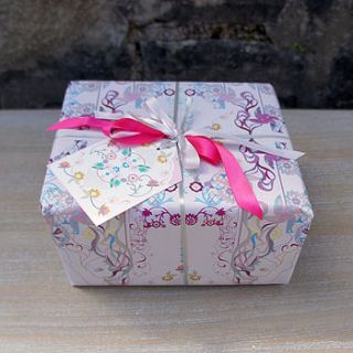 flowers and windmills wrapping paper by prism of starlings