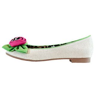 sisi canvas ballerina shoes *rrp £60* by stasia