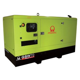 Pramac Commercial Standby Generator — 64 kW, 277/480 Volts, Perkins Engine, Model# GSW70P  Commercial Standby Generators