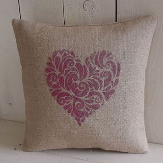 ' rustic heart ' cushion by rustic country crafts