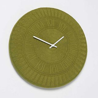 gomitolo knitted cotton clock by out there interiors
