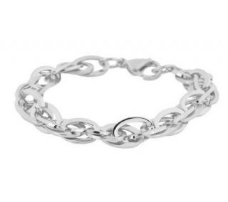 Steel by Design Oval Interlocking Link Bracelet —
