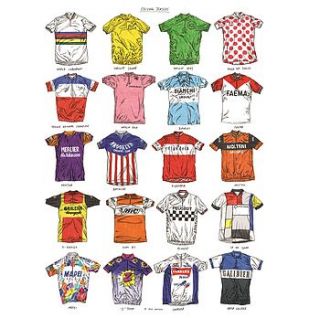 david sparshott cycling print by incognito