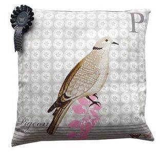 pigeon grey cushion by ashley thomas