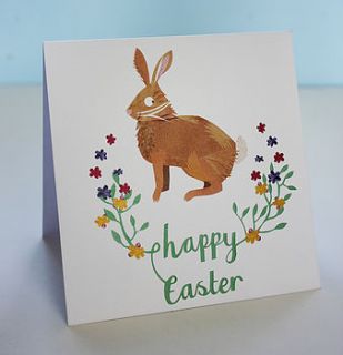 happy easter bunny card by kate slater