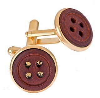 Unusual button cufflinks with presentation box Cuff Links Jewelry