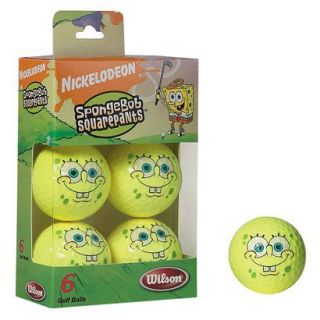 Wilson SpongeBob Golf Balls   6 pk.
