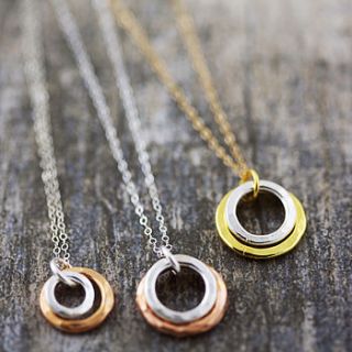 eternity circles in mixed metal by j&s jewellery