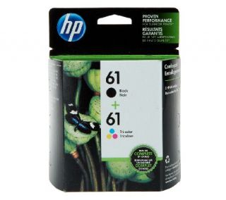 HP 61 Black & Tri Color Ink Print Cartridge Combo Pack —