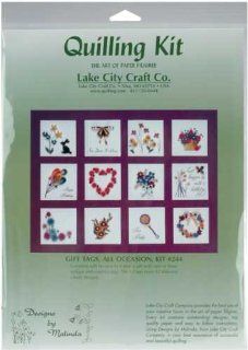 Lake City Craft Quilling Kit, All Occasion Gift Tags Makes 12