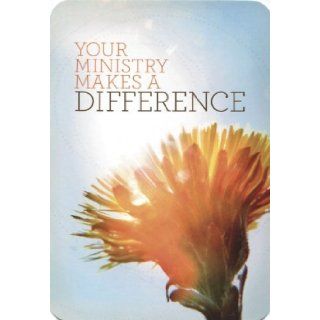 Your Ministry Makes a Difference (Dayspring 8238 0)   Clergy Thank You Card Unknown 0081983434877 Books
