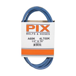 PIX Blue Kevlar V-Belt with Kevlar Cord —  70in. x 1/2in, Model# A68K/4L700K  Belts   Pulleys