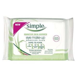 Simple Eye Make Up Remover Pads 30 ct
