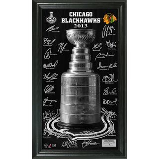 Chicago Blackhawks 2013 Stanley Cup Signature Pano Highland Mint Hockey