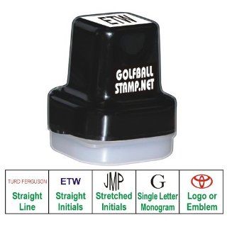Personalized Golf Ball Stamp   Black Ink, Custom Logo  Sports Fan Writing Pens  Sports & Outdoors