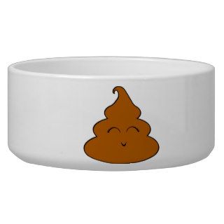 Kawaii Poo Poo Dog Water Bowls
