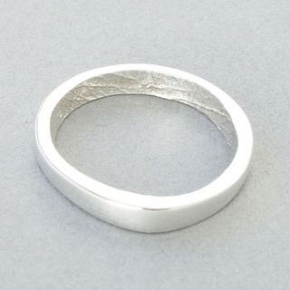 platinum bespoke fingerprint ring by patrick laing