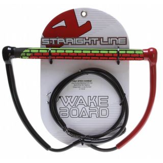 Straight Line Ugly Stick Wakeboard Handle Green/Red