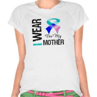 I Wear Thyroid Cancer Ribbon For My Mother T Shirt