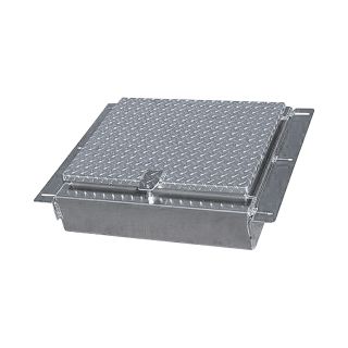 American Truckboxes Aluminum Heavy-Duty In-Frame Truck Box — Diamond Plate, Locking T-Handle Style, 24in.L x 18in.W x 8in.H  In Frame Boxes