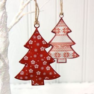 hanging christmas tree decoration by lisa angel homeware and gifts