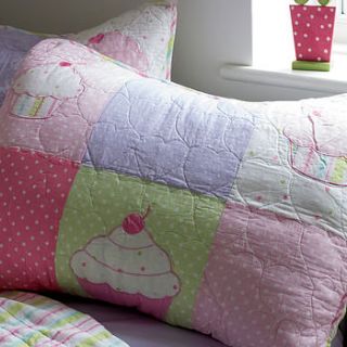 cupcakes patchwork quilt bedspread by the comfi cottage