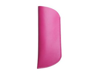 personalised leather glasses case by noble macmillan