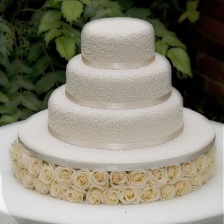 three tier miss lacey wedding cake by delovely cakes