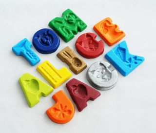 personalised name crayons by colour me fun