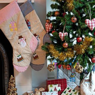 handmade christmas stocking by alphabet gifts & interiors