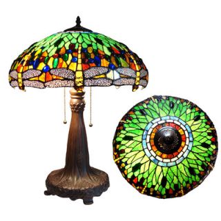 chloe lighting tiffany style dragonfly table lamp