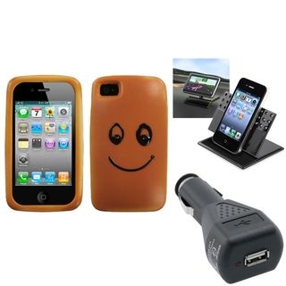 BasAcc Car Charger/ Dashboard Holder/ Case for Apple iPhone 4/ 4S BasAcc Cases & Holders