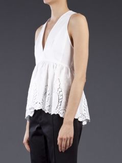 Thakoon Sleeveless Eyelet Top