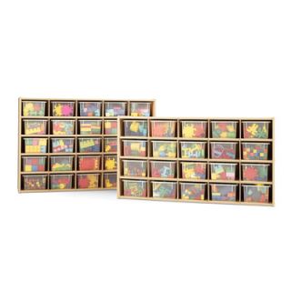 Young Time 20 Tray Storage Cubbie with Clear Trays