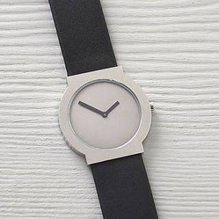 minimalist round face analog watch by twisted time