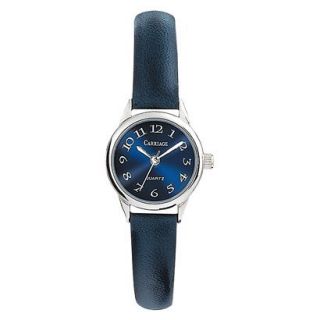 Timex® Carriage Silver Tone Watch   Blue/Silver