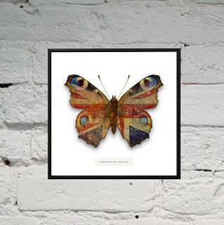'giganticus britannicus' butterfly print by cut by fire