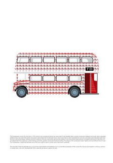 routemaster bus design. poster or canvas by i love design