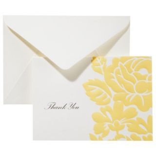Thank You Card Pack   Yellow Floral 50ct