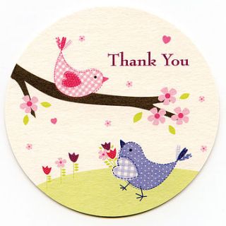 tweet thank you coasters by aliroo