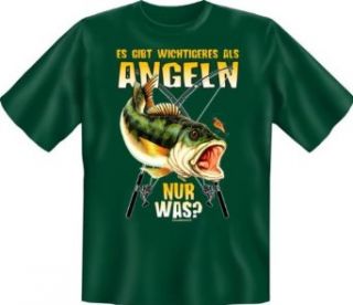 Es gibt wichtigeres als Angeln, nur was? Lustige Witzige & Coole Angler Sprche Fun T Shirt von Soreso Design Bekleidung