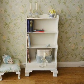 vintage hand painted bookcase by my little vintage attic