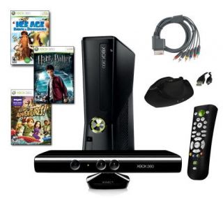 Xbox 360 Slim 4GB 3 Game Kinect Bundle with Accessories —