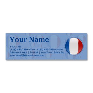 France Bubble Flag Business Cards