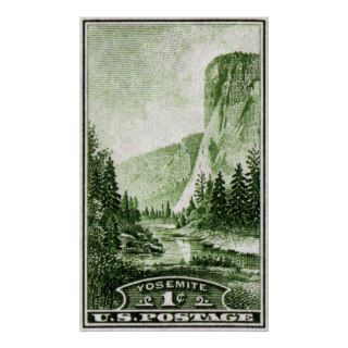 1934 Yosemite National Park Print