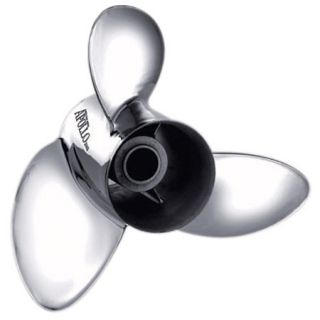 Michigan Wheel 3 Blade Propeller Pressed Rubber Hub / Stainless Steel 14.5 dia x 19 pitch Left Hand 7000749